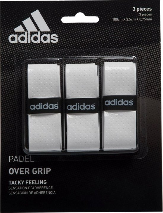 Adidas (3X) Padel Overgrip - Wit | Maat: UNI
