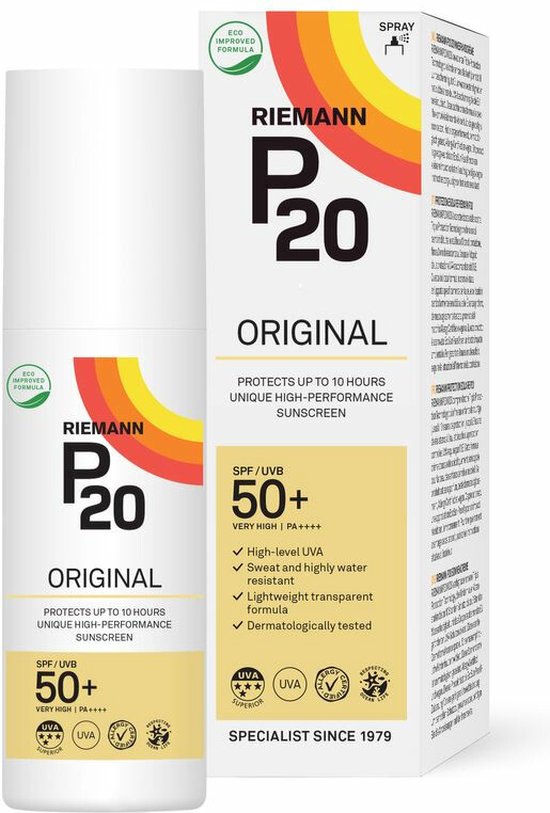 2x P20 Original SPF 50+ Spray 85 ml