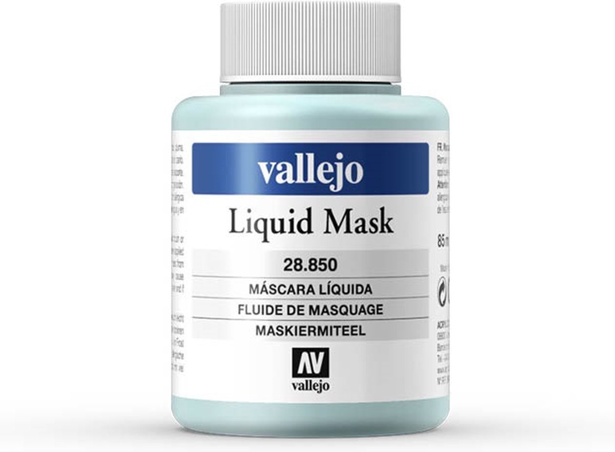 Vallejo Hobbyverf - 28850 Liquid Mask Fluid - 85ml Vloeibare maskering - 85 ml