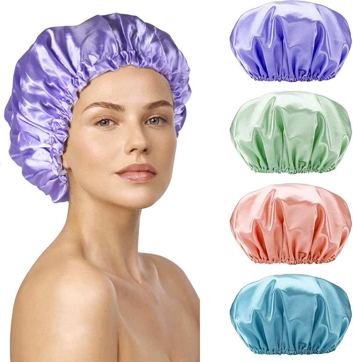 BOTC Douchemuts - 4 STUKS Shower cap - Droog haar - Douchekapje - BOTC