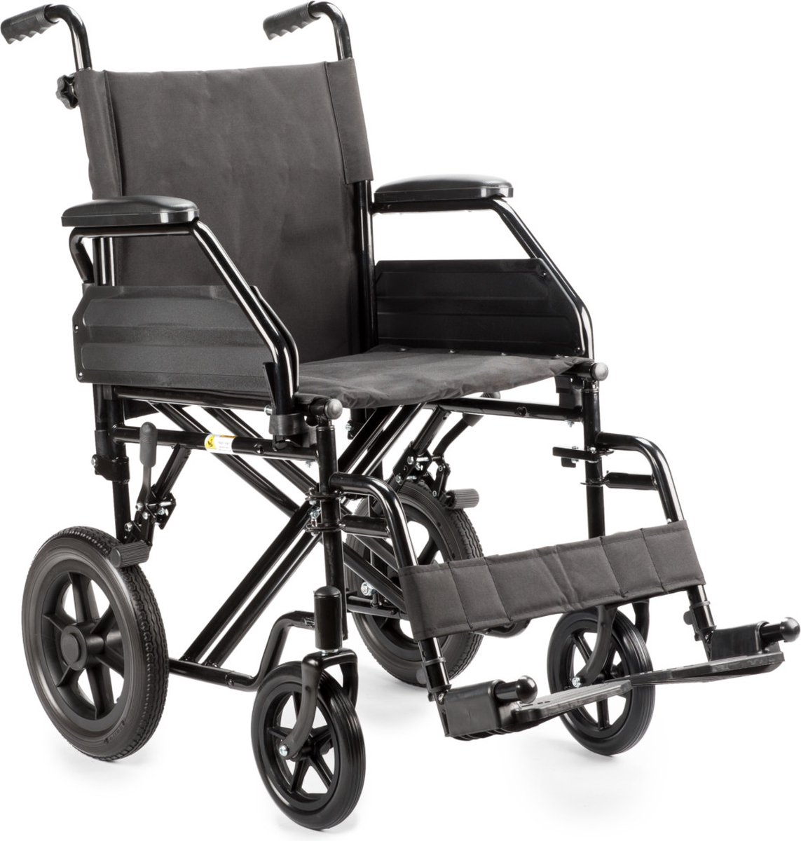 Goedkoopste MultiMotion M9 lichtgewicht transportrolstoel - Rolstoel - Zitbreedte 45 cm - In hoogte verstelbare handvatten - Inklapbaar / opvouwbaar