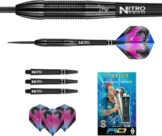 Red Dragon Peter Wright Snakebite 3 Black - Dartpijlen — afbeelding 2