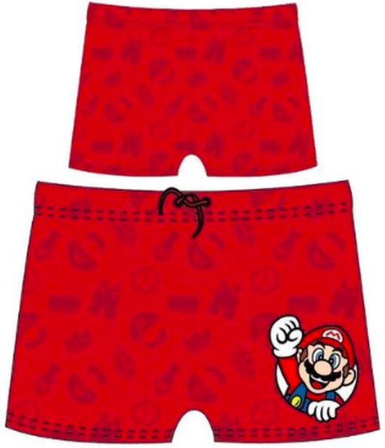 Super Mario zwembroek - rood - Maat 104/4jaar | bol.com