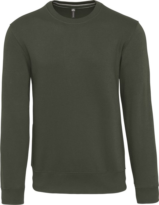 Unisex sweater met ronde hals Kariban Dark Khaki - M