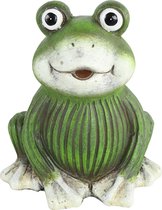 Countryfield Tuinbeeld decoratie kikker - Ultra Frog - kunststeen - H12 cm - groen