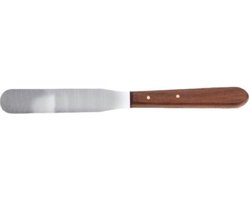 Sibel Roestvrij stalen spatula 21 - Houten handvat en RVS spatel - Voor het opbrengen en uitsmeren van hars / wax