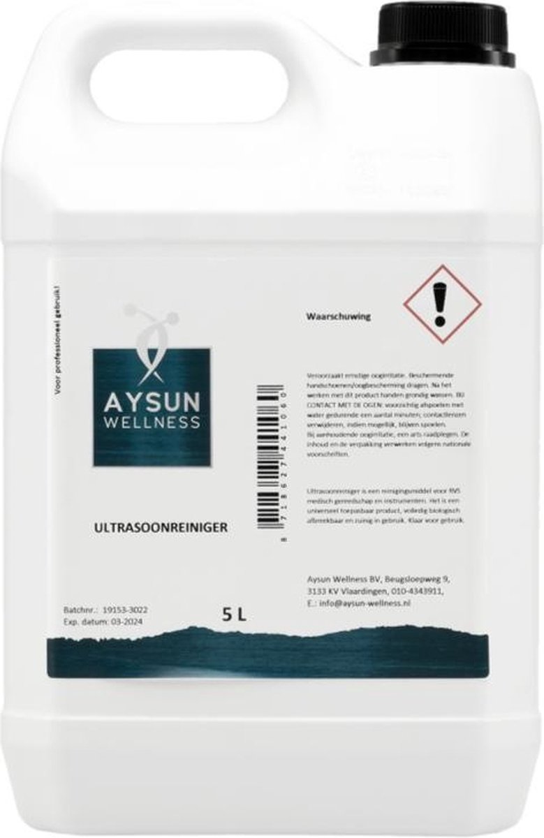 Goedkoopste Ultrasoon reiniger 5 liter Degros - Blauw - Vloeistof - Reinigingsmiddel voor RVS medisch gereedschap en instrumenten