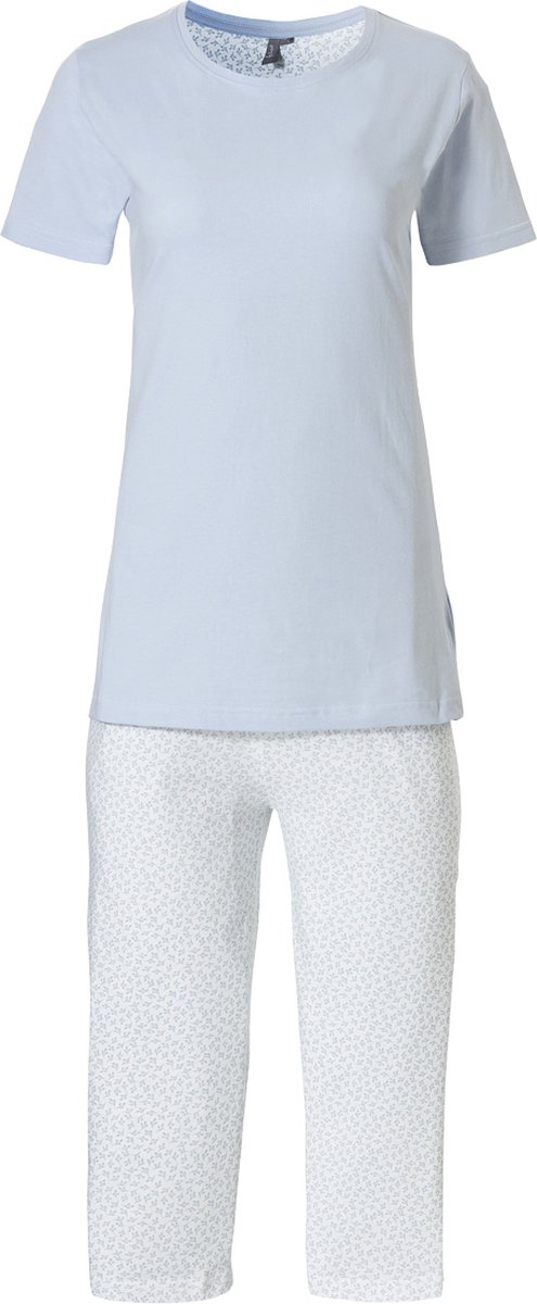 By Louise Dames Capri Korte Pyjama Set Blauw / Wit