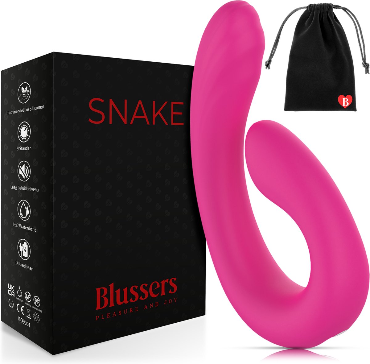 BLUSSERS Snake - Koppel Vibrator - Sexspeeltjes voor Koppels - Clitoris & Penis Stimulator - G spot - Seksspeeltjes - Vibrators voor Vrouwen & Mannen