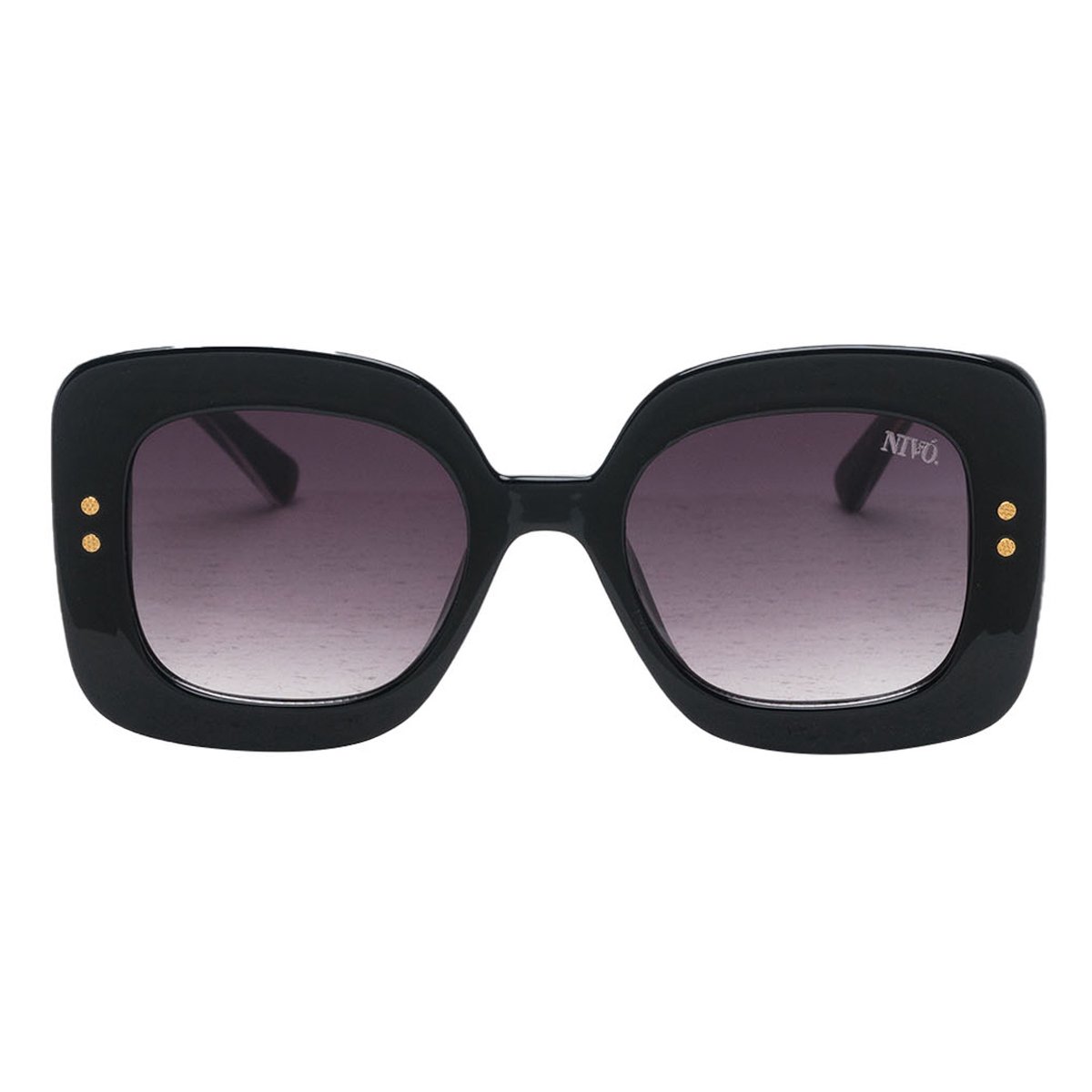 Nivó Zonnebril - Diana Zwart/Grijs – Zonnebril Dames - Zwarte Dames Zonnebril - Stijlvol - UV400 Filter – Gepolariseerd - Gratis luxe Brillenhoes