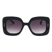 Nivó Zonnebril - Diana Zwart/Grijs – Zonnebril Dames - Zwarte Dames Zonnebril - Stijlvol - UV400 Filter – Gepolariseerd - Gratis luxe Brillenhoes