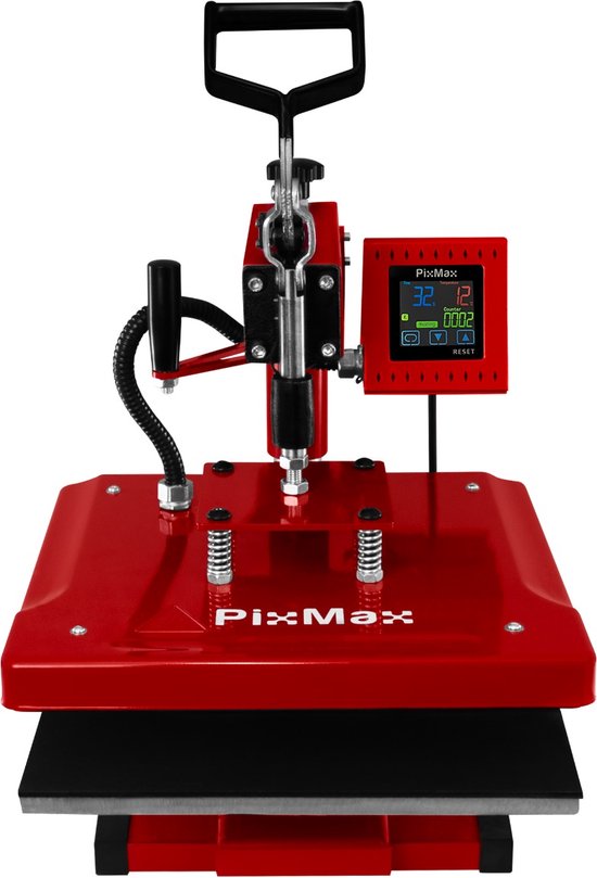 PixMax Swing Transfer Press Presse à chaud - 38 x 38 cm - Écran tactile -  Minuterie... | bol.com