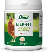 HÜHNER Land - Eier-Fit - Ondersteuning bij eivorming en legprestaties - Voor Kippen en Kwartels (500g)