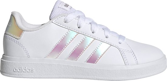 adidas Sportswear Grand Court Lifestyle Lace Tennis Shoes - Kinderen - Wit- 33 1/2