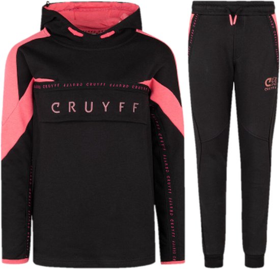 Cruyff Split Trainingspak KIDS Black/Pink | bol