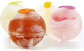 Jawes- Forme de glaçon rond- 4 pièces- Forme de boule de glace- Forme de glace Whiksy- Boules de glace- Forme de glaçon- Cuisine- Boissons