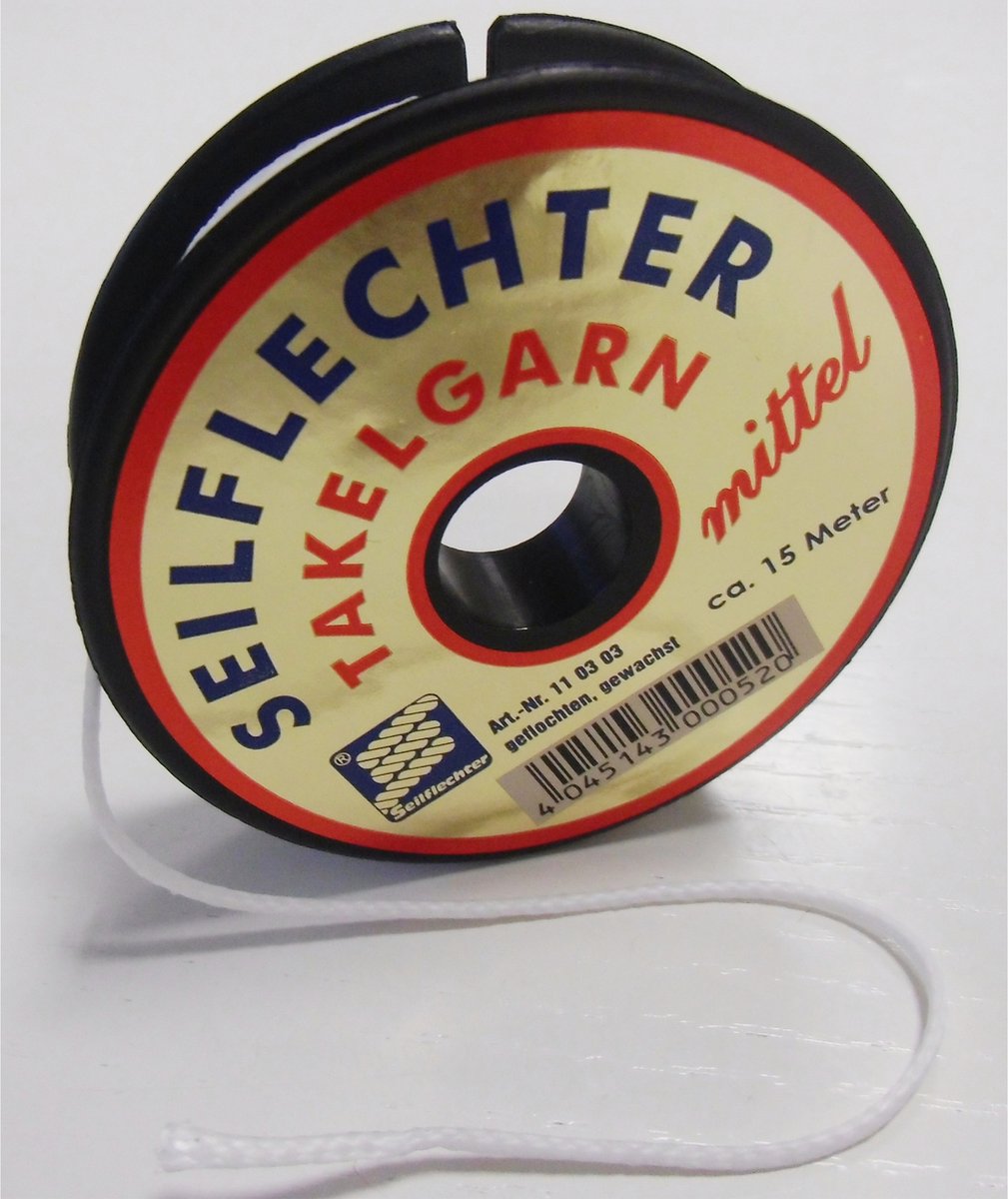 Seilflechter - Takelgaren - Wit - 1mm - 20 meter - Maat: Default