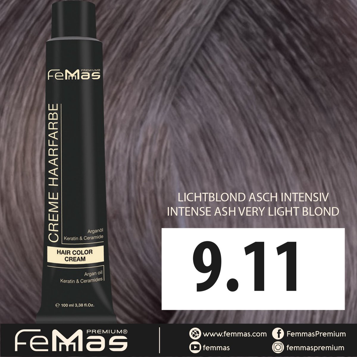 Femmas (9.11) - Haarverf - Lichtblond As Intensief - 100ml