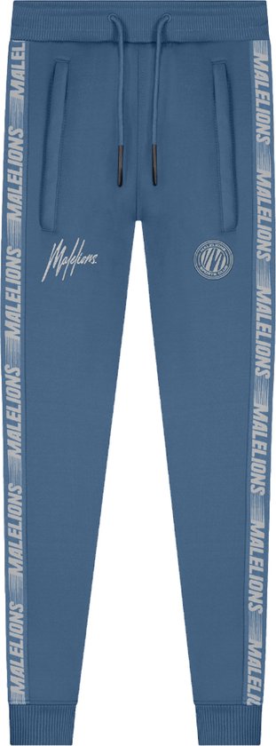 Malelions Trackpants Broeken & Jumpsuits Meisjes - Jeans - Broekpak - Donkerblauw - Maat 128