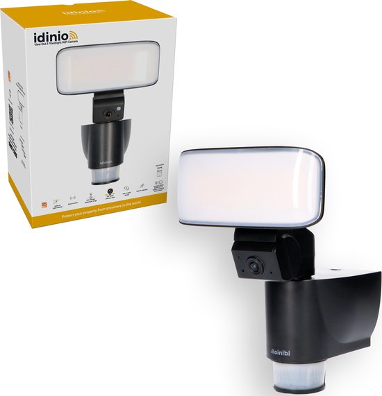 WIFI Sensor Buitenlamp met camera - Bewegingsmelder & Bodytracker via App -  Zwart | bol.com