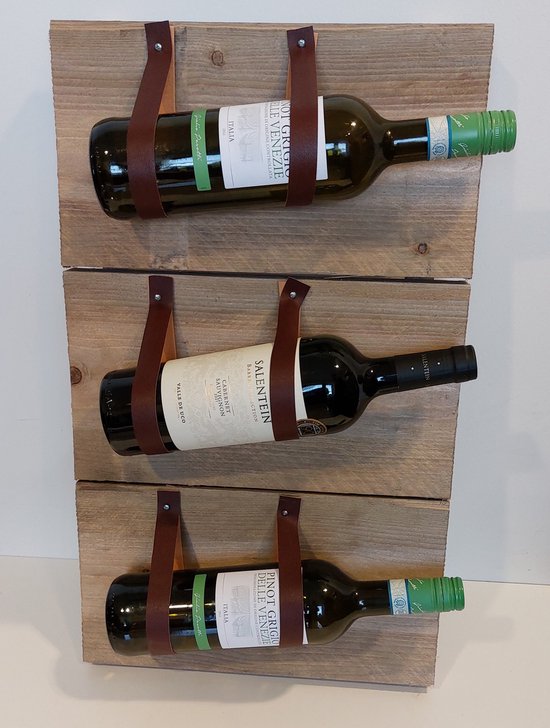 Houten wijnrek voor 12 flessen, handig voor in de keuken of thuisbar