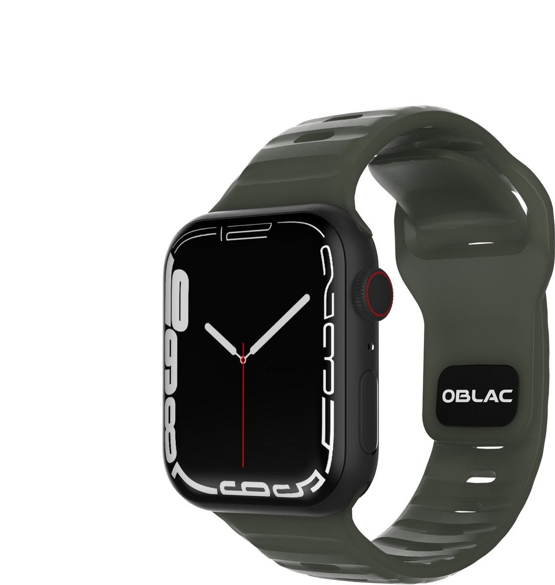 Oblac® Bandje geschikt voor Apple Watch - 3/4/5/6/7/SE/8/Ultra Series - As groen - Duurzaam - 38/40/41mm