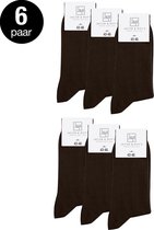 Jacob & Roy's 6 paires de Chaussettes marron - Homme & Femme - Taille 43-46 - Sans couture