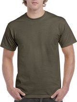 T-shirt met ronde hals 'Ultra Cotton' Gildan Olive Green - L