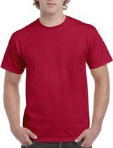 T-shirt met ronde hals 'Ultra Cotton' Gildan Cherry Rood - S