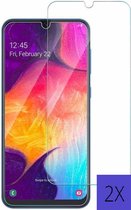 Screenprotector Samsung Galaxy A70 Screenprotector- Tempered Glass - Beschermglas - 2 pack