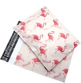 Luxe Verzendverpakking - Verzendzak - Formaat 25,5 x 34 x 3 cm - Kleur: Roze Flamingo - Kledingzak - 5 stuks - Kleding Opsturen Per Post - Vinted Verzendtas - Verzendverpakking