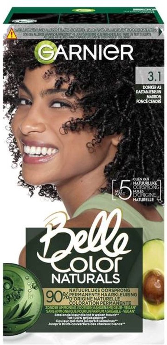 Belle Color Naturals 3.1 Donker As Kastanjebruin Voor Permanente Haarkleuring