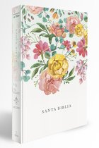 Biblia Reina Valera 1960 tamaño manual, tapa dura, flores rosadas / Spanish Bibl e RVR 1960 Handy Size, LP, HC, pink flowers
