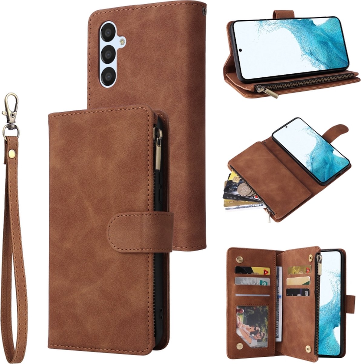 Ymyhyuxi Lederen flip hoesjes voor Oppo A6 Pro (4G 5G), zakelijk hoesje Ymyhyuxi Lederen flip hoesjes voor Oppo A6 Pro (4G 5G), zakelijk hoesje