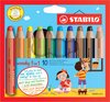 foto van STABILO Woody 3 in 1 - Multi Talent Kleurpotlood - Etui Met 10 Kleuren