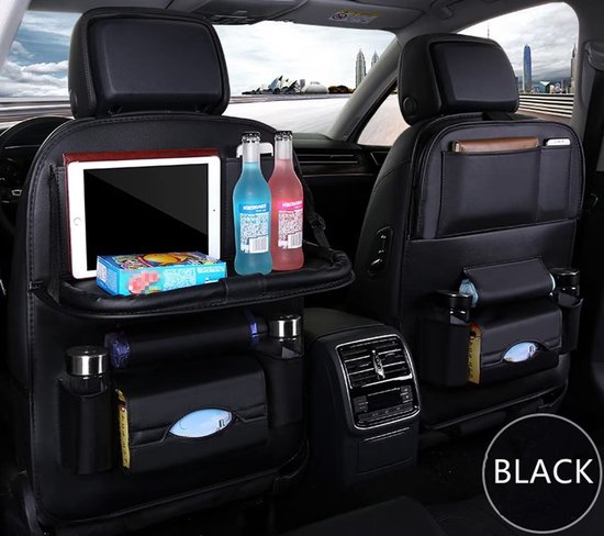 Autostoel Organizer - Carseat Organiser - Auto Stoel Organizer - Tablet houder - Auto Tafeltje - Auto Organizer - Beker houder - Paraplu Houder - Tissue doos houder - Rood van Merkloos — afbeelding 4