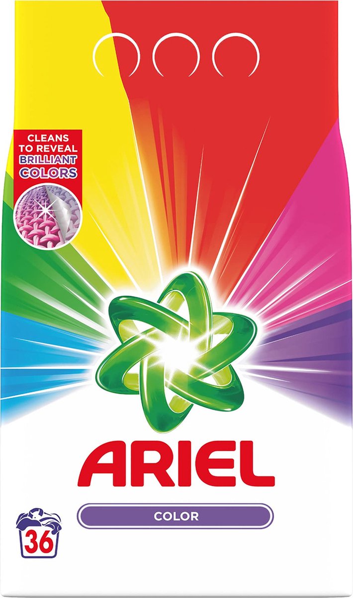 Goedkoopste Ariel - Aqua Puder - Color - 2.34kg - Waspoeder - 36 Wasbeurten