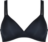 Naturana - Soft bh met mesh bandjes - 5757 - Zwart - 80D