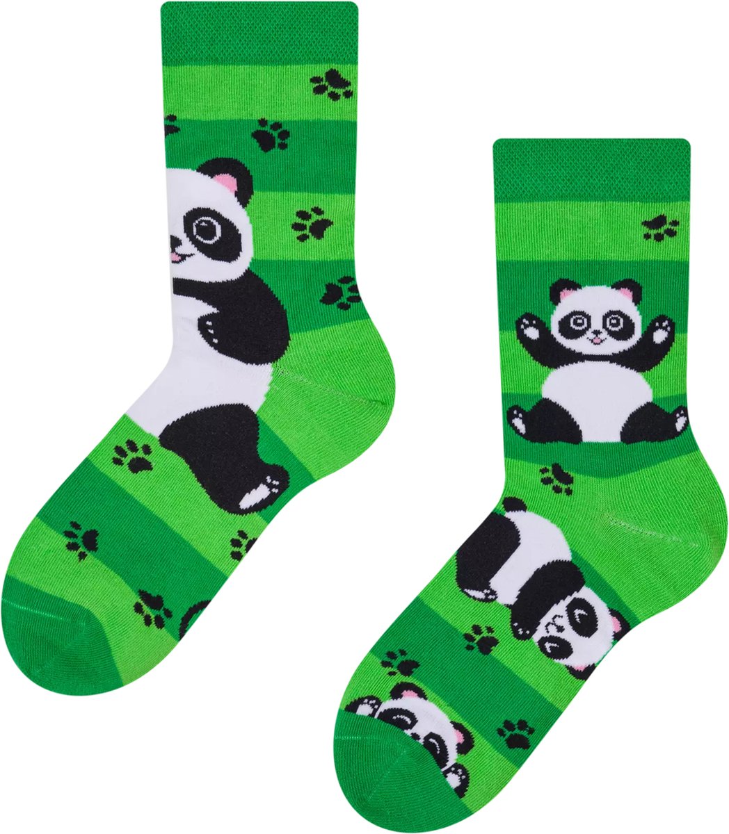 Dedoles Mismatched Kinderen Sokken - Panda en Strepen - Maat 23-26