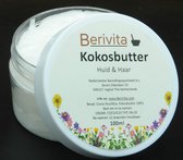 Kokosbutter 100ml Pot - Kokos Butter voor Huid en Haar - Onbewerkt en Ongeraffineerd