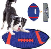 Honden speelgoed-Hondenspeelgoed-snuffelmat hond- blauw - Perfecte Rugbybal Puppyspeelgoed om uw hond te vermaken en uit te dagen! - Polyester