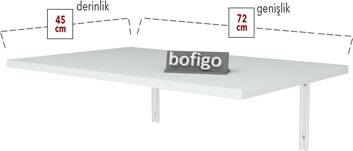 Opklapbare tafel voor wandmontage, dubbele beugel wandtafel houten tafel ruimtebesparend valtafel-bureau voor elke... (Size : 120x50