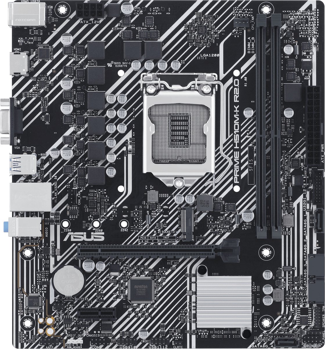 ASUS PRIME H510M-K R2.0 Intel H510 LGA 1200 (Socket H5) micro ATX