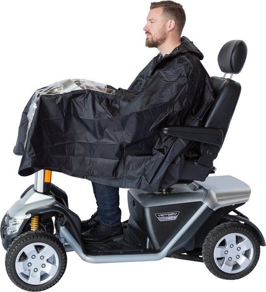 Scootmobiel Poncho - Regenponcho - Regenkleding - Blauw