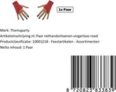 Paar nethandschoenen vingerloos rood - Hamston - Festival thema feest disco neon verjaardag verkleed feest