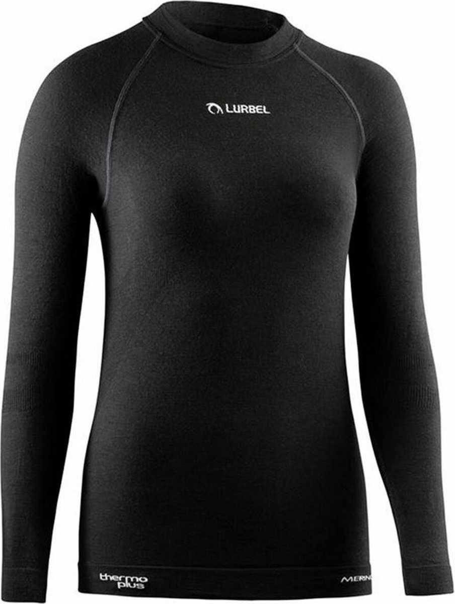 Women's long sleeve T-shirt Lurbel Merino Black