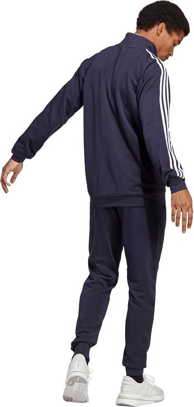 Survêtement adidas Sportswear Basic 3-Stripes French Terry - Homme - Blauw  - L | bol.com