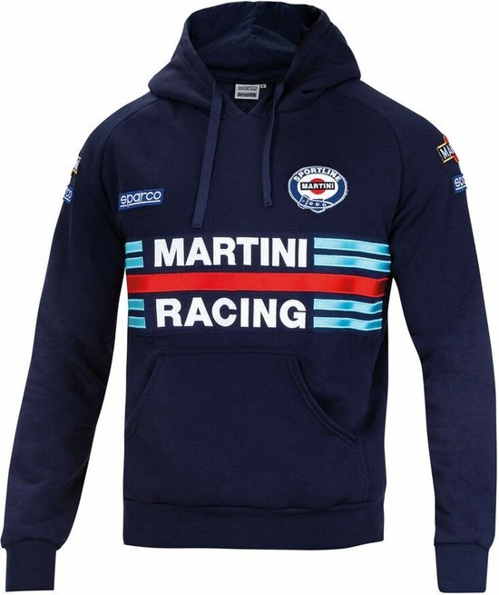 Sparco Martini Racing Hoodie - L - Blauw - SPARCO