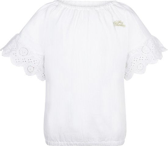 No Way Monday - Meisjes shirt - White - Maat 134