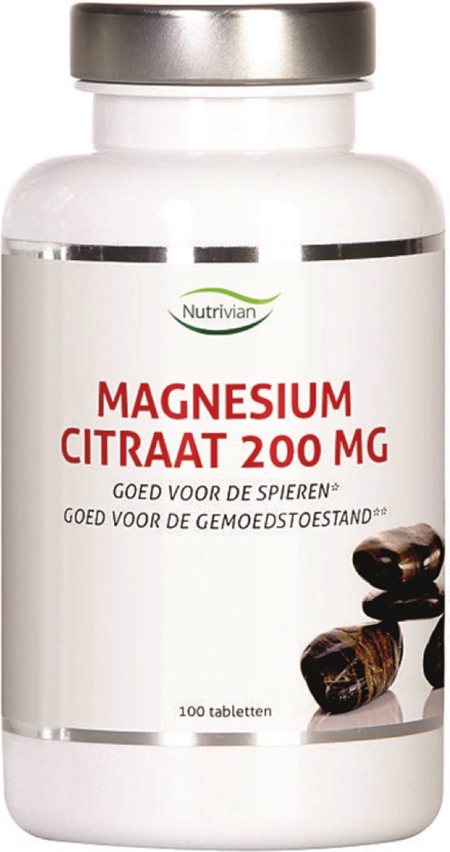 Goedkoopste NUTRIVIAN MAGNES CITR 200MG